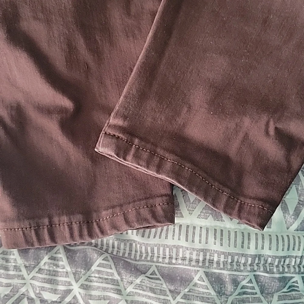Women's Burgundy Brown Jeggin Jeans - Picture 5 of 6